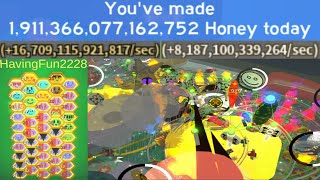 19Qd Red Hive Boost No HoneydayFestive Bean  Hive Reveal  Bee Swarm Simulator [upl. by Pepito]