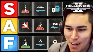 What are the BEST Stratagems in Helldivers 2 Complete TIER List [upl. by Khosrow]