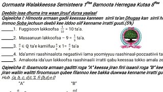 Herrega Kutaa 7ffaa Dhala Baaqqee Haadhoo Reettii Yeroo Fi Kuufama [upl. by Neerihs]