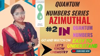 Azimuthal quantum number Atomic structure cbse board chemistry [upl. by Faustina]