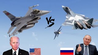 1 MINUTE AGO FIRST DOGFIGHT OF RUSSIAN SU57 amp US F16 See What Happened [upl. by Lamahj469]