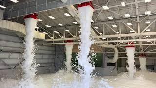 Hurlburt Field AC130 Hanger Foam Test [upl. by Issiah171]