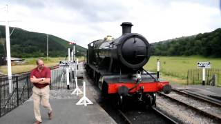 GWR Churchward 280 2807 at Carrog 9th July 2010 [upl. by Ashmead]