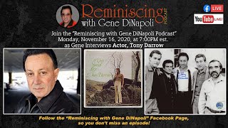 Tony Darrowactor and entertainer interview with Gene DiNapoli 111620 [upl. by De Witt]