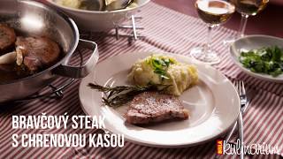 Bravčový steak s chrenovou kašou [upl. by Nomzzaj513]