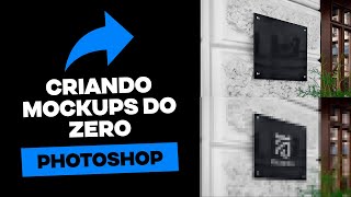 Criando mockup do zero para logotipo no Photoshop [upl. by Tiphane]