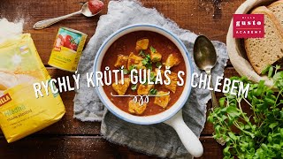 Rychlý krůtí guláš s chlebem snadný recept podle Gusto Academy [upl. by Daney]