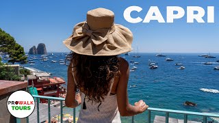 The Most Beautiful Sights in Capri Italy  Walking Tour 4K60fps [upl. by Ennovihs]