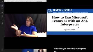 Using an ASL Interpreter with Microsoft Teams on a Mac Tutorial [upl. by Adoh761]