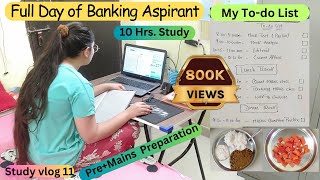 Full day of banking aspirant 10 hr study routine studyvlog banking studyroutine rbi sbi ibps [upl. by Bach514]