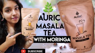 Auric masala tea with moringa leaves  by pinky my honest review and unboxing auric masala tea ☕☕ [upl. by Mark300]