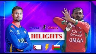 HIGHLIGHTS NEPAL VS OMAN t20i 02 match SEP 30 [upl. by Colburn]