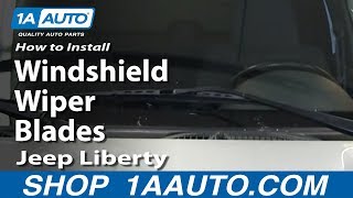 How To Replace Windshield Wiper Blades 0206 Jeep Liberty [upl. by Bendick]