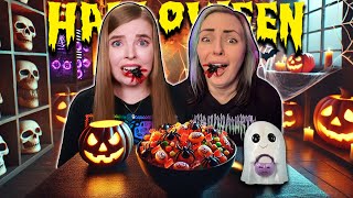 PADNIESZ  JESZ HALLOWEENOWE SŁODYCZE CHALLENGE 🎃milusiaklaudusia [upl. by Aehsila]