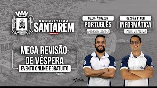 MEGA REVISÃO DE VESPERA  PREFEITURA DE SANTARÉMPA [upl. by Rachel]