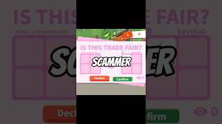 Scammer Gets Scam Roblox roblox adoptme adoptmeroblox adoptmetrading [upl. by Noizneb]