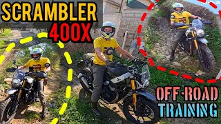 Triumph Scrambler 400 X prima volta in OFFROAD prima parte 011124 [upl. by Glantz750]