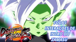 DRAGON BALL FIGHTERZ TODAS INTERAÇÕES DE INTRO DO ZAMASU FUNDIDO LEGENDADO SÃO MUITO BONITOS  🤔 [upl. by Sayre]