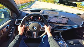 2024 BMW X7 тестдрайв по немецкому автобану  без ограничения скорости bmwx7 bmwx7m x7 x7m [upl. by Krigsman]