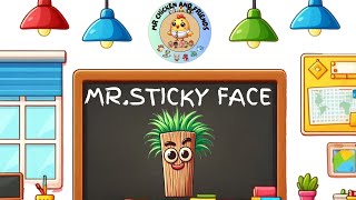 Mr Sticky Face II Childrens English Read Aloud Story II wwwmrchickenandfriendscom [upl. by Ramses]