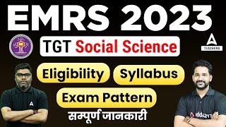 EMRS TGT SST Syllabus Exam Pattern amp Eligibility 2023  EMRS Vacancy 2023 [upl. by Sneve]