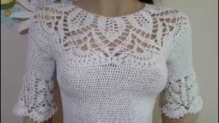 How to Crochet a Lace Blouse Part 2 [upl. by Annaid]