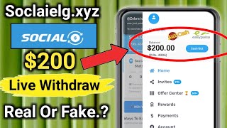 soclaielgxyz Real Or Fake  Soclaiexyz Payment Proof  Socialxyz Withdrawal [upl. by Elodia]