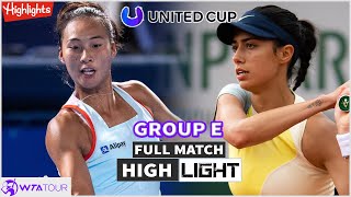 Qinwen Zheng vs Olga Danilovic D3 Group E Highlights  ATP United Cup 2024  FULL MATCH [upl. by Delly]