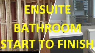 Ensuite Bathroom  START TO FINISH Construction of Master  Attached Bathroom for Loft Conversion [upl. by Wane195]