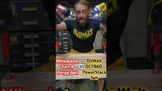 Milwaukee Gen 4 Impact VS Dewalt DCF860 Forge vs Powerstack [upl. by Wildermuth]