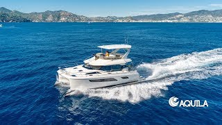 Aquila 44 Power Catamaran Life at Sea [upl. by Nagiam]