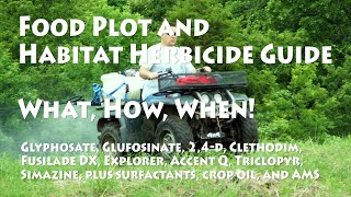 Guide to Herbicides for Food Plots and Habitat Projects [upl. by Lari]