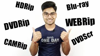 What is PreDVDRip DVDrip HDRip WEBRip WEBDL BluRay etc  Explained in Hindi [upl. by Madlen]