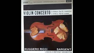 Dvorak Violin Concerto Ruggiero Ricci 1961 Decca SXL2279 [upl. by Costa]