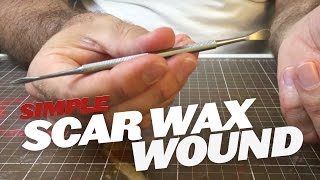 Creating wounds with scar wax Part 1 Materials SFX makeup tutorial [upl. by Neelehtak329]