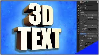 3D Text in Blender Everything You Need to Know [upl. by Nogaem373]