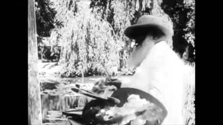 Film of Impressionist Painter Claude Monet at Work authentic video [upl. by Bunni]