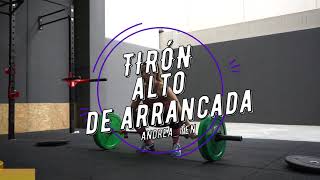 TÉCNICA DE HALTEROFILIA  TIRÓN DE ARRANCADA ALTO O FINAL PULL SNATCH [upl. by Bryant]