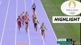 Athletics Womens 4400m Relay  Round 1 Full Highlights 2024  Olympic 2024 Highlights [upl. by Aneehs]