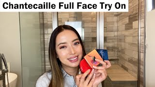 Chantecaille Full Face Try On  Primer Blush Lipstick Foundation Powder [upl. by Randie]