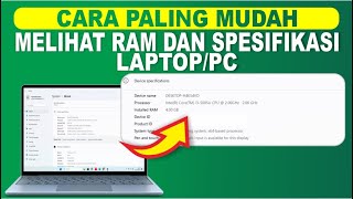 Cara Melihat Ram Di Laptop dan Pc Windows 10 dan 11  Cek Kapasitas RAM LapptopPC [upl. by Atiuqiram252]