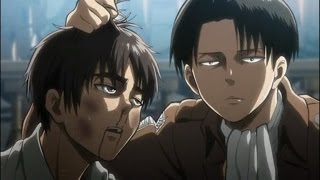 Levi Beats Up Eren English Sub [upl. by Ynnol]