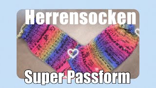 Herrensocken mit bequemer Käppchenferse ohne Löcher [upl. by Bellis]