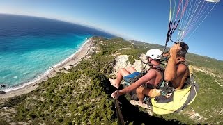 Lefkada Paragliding 2014 Kathizma Beach [upl. by Haniraz]