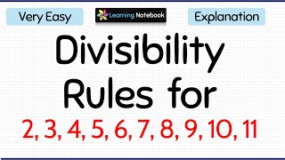 Divisibility Rules Grade 4 [upl. by Eniotna]