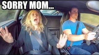 MOM REACTS TO 800HP SUPERCHARGED LAMBORGHINI [upl. by Ij226]