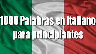 Cursos de italiano 1000 Palabras en italiano para principiantes Saludos y expresiones Parte 1 [upl. by Arraeis]