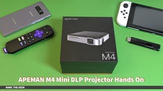 APEMAN DLP M7 Mini Projector REVIEW [upl. by Notsa]