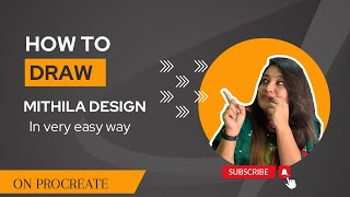 How to draw Mithila design in a very easy way quick Madhubani Design for beginners [upl. by Petronille]