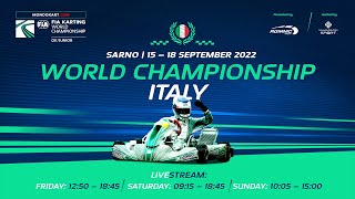 FIA Karting World Championship 2022 Ok  Junior Saturday livestream [upl. by Yenruoc]